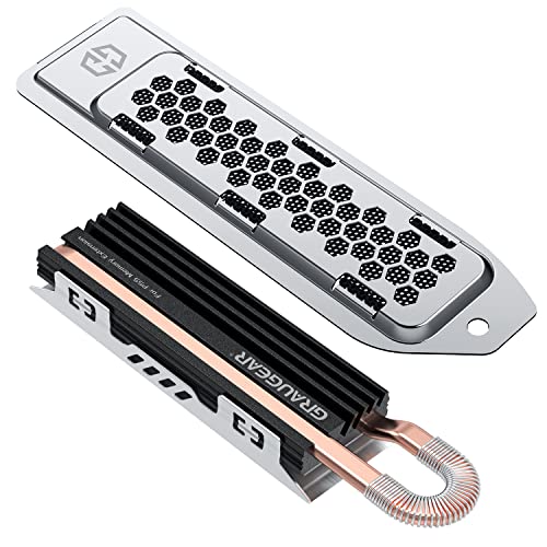 GRAUGEAR PS5 Heatsink SSD Cover Set, M. 2 NVMe PS5 SSD hladnjak, metalni poklopac za disipaciju