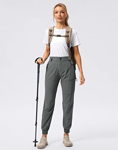 Pudolla ženski golf joggeri lagani planinarski teretni pantalone vodootporne za putne kampiranje hoda sa
