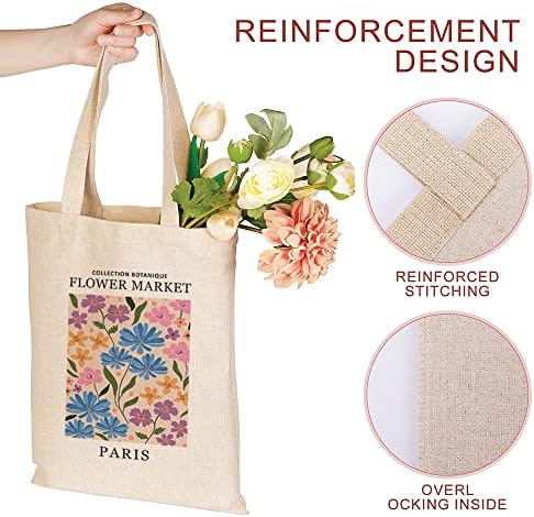 Cvjetna torba estetska cvjetna Platnena torba trendi torbe za namirnice za višekratnu upotrebu