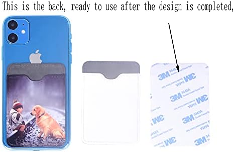 10 komada sublimacija Mobilni telefon Nosač kartica Nosač fluorescentne prazne PU kožni DIY CRAFT