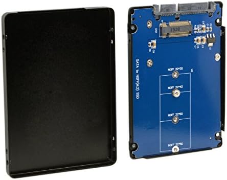 Cablecc B + M utičnica za ključeve 2 m.2 NGFF SSD do 2.5 SATA adapter adaptera s crnim metalnim