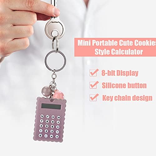 Džepni kalkulator, mini prijenosni simpatični kolačići stil ključa kalkulator kalkulatora bombona