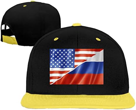 Rusija zastava i američka zastava Hip Hop Cap Hats Boys Girls Honet Hats bejzbol kape