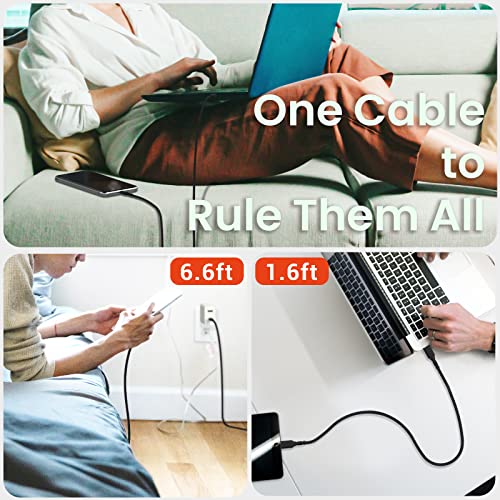 Innfactac 240W USB C do USB C kabla 6,6ft PD3.1 Tip C u TIP CABER CABLES CABLE Brzi kabel za punjenje