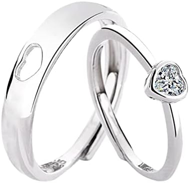 Kristali za tinejdžerske djevojke koje odgovaraju prstenovi za parove Najbolji prijatelj sladak