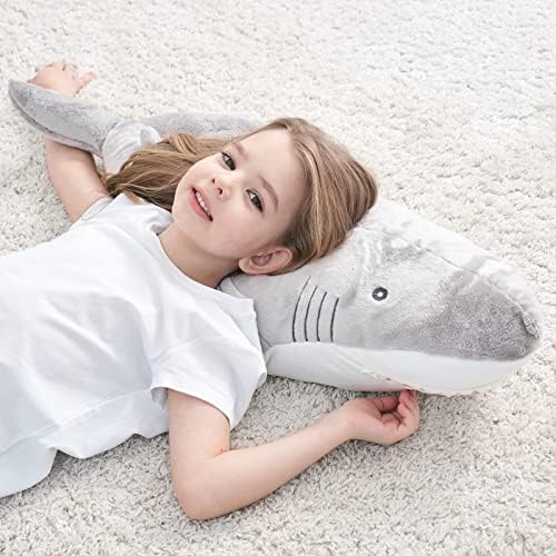 FFXIONG 32-inčni gigantski jastuk za morsko plšce, kitova s ​​morskim psima lutka meko zagrljaj telo plišane