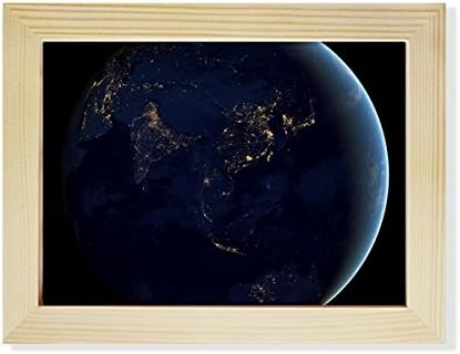 Diathinker Universe Space Blue Planet Earth Desktop Foto okvir Slika umjetnosti ukras slikar 6x8 inča