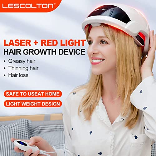 LESCOLTON Essential hair growth System, FDA Clearanced, Hair Regrowth Laser Cap Treatment Device For Men & žene