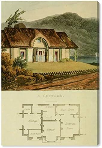 The Oliver Gal Artist Co. Klasični zidni umjetnički platneni printovi 'Cottage II' Kućni dekor, 16 x 24, bijeli,