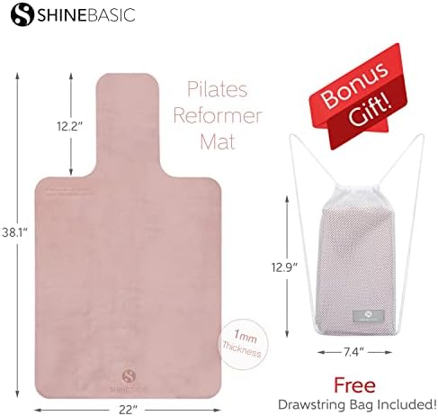 Shine Basic Pilates reformator - dodatni tanki materijal, apsorbiranje znojenja i protiv klizanja