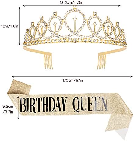 Rođendanska kraljica Sash & Rhinestone Tiara setovi