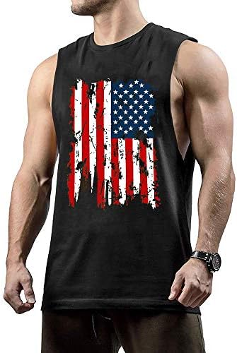Inleaderstyle Muška bodybuilding STRILER američka zastava
