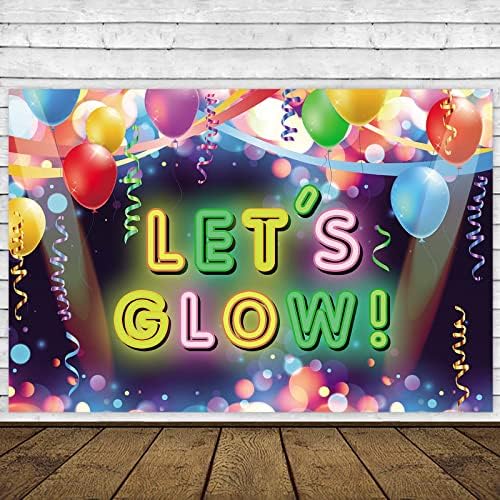 Sjajmo! Banner pozadina šarenog kruga Dot Balloons Retro dekor disko dekor za zabavu Neon Party 80-ih 90-ih Party
