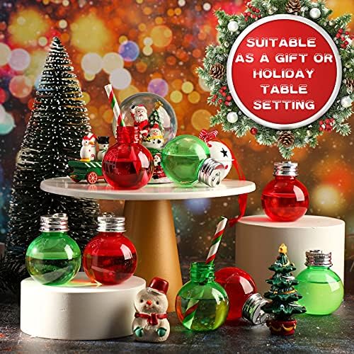 12 komada Božić jasno plastičnih ukrasa kugle Božić Fillable Tree ukrasi plastike Božić viseći