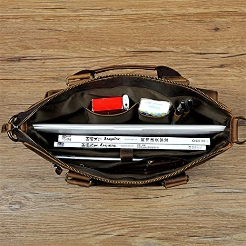 Muška kožna retro Travel Business Actoschable 15 Torba za torbu za portfelj za laptop