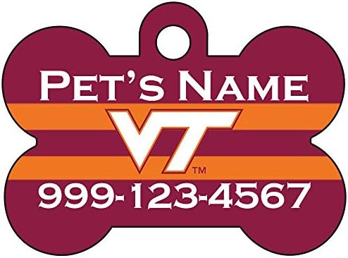 Virginia Tech Hokies pet ID oznaka psa / zvanično licencirana | personalizirana za vašeg ljubimca