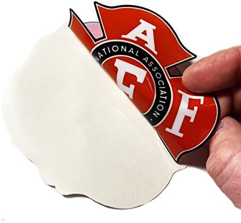 IAFF - Unutarnja aplikacija Decal 4 Autentična naljepnica 4 vatrogasac naljepnica