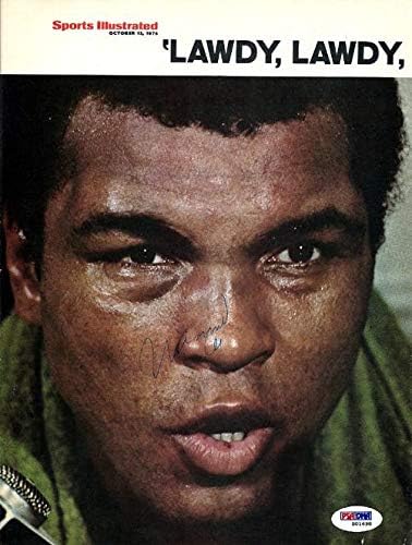 Muhammad Ali sa autogramom Magazin stranica fotografija PSA / DNK S01698 - Boxing magazini