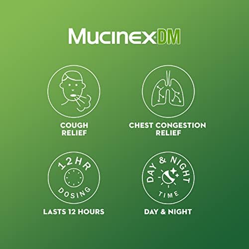 Mucinex DM 12 HR tablete za suzbijanje kašlja, jedna boca od 500 grofa, moćna reljefa simptoma, traje