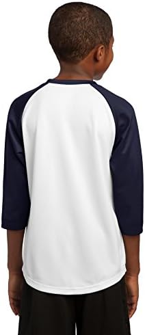 Sport Tek Baseball Jersey White / True Mornary, XL