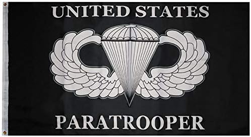 Trgovinski vjetrovi Sjedinjene Američke Države Paratrooper crno bijeli 3x5 3'x5 'premium kvalitetna