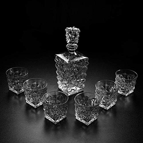 Vrhunski set dekantera za viski Set od 4 sofisticirane naočare za viski, viski, burbon, Rum u poklon kutiji dekantera za viski