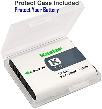 Kastar Battery & Slim USB punjač za Sony NP-BK1, NPBK1 i Cybershot DSC-W180, DSC-W370, DSC-S750,