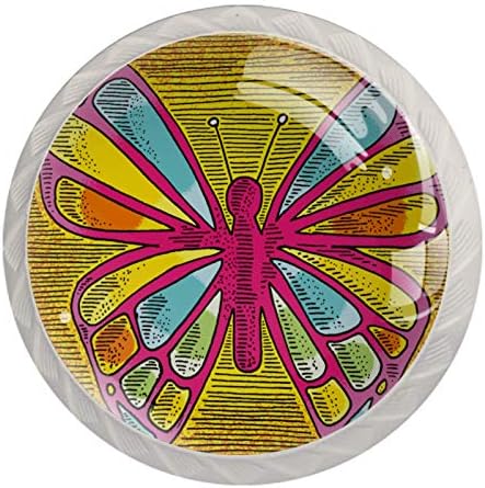 Lagerery kuhinjska dugmad leptir Nameštaj za crtanje dugmad kristalno staklo komoda dugmad dekorativna fioka