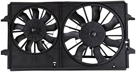 TYC 621150 Montaža ventilatora za hlađenje kompatibilna sa 2004-2008 Chevrolet Malibu, crna