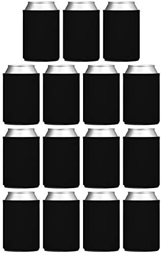 TahoeBay Blank can Cooler rukavi crne obične meke izolovane praznine za sodu, pivo, flaše vode, HTV