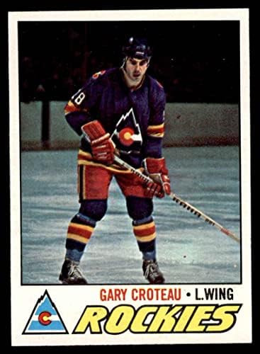 1977.Pod 52 Gary Croteau Colorado Rockies-Hockey NM Rockies-Hokej
