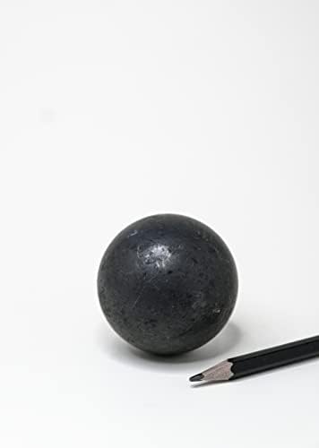 Shungite Club Neolirana sfera 50 mm 2 inča mineralne kristalne figure kamena koje se koriste za meditaciju