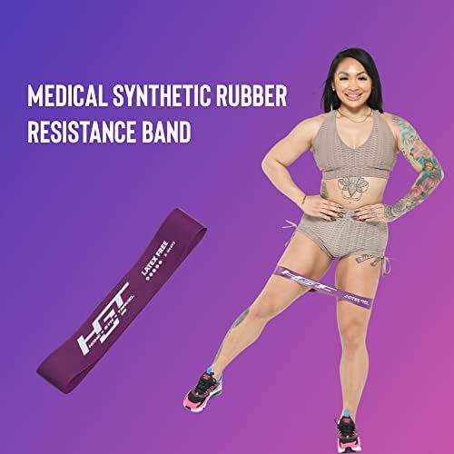HGT Resistance Bands Set - Latex-Free Booty Bands for Women & Men - Supports Stretching, joga, PT, Gluteusi