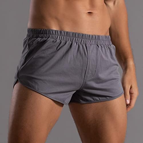BMISEGM bokserske kratke hlače za muškarce pakovanje muški ljeto pune boje pamučne hlače elastična