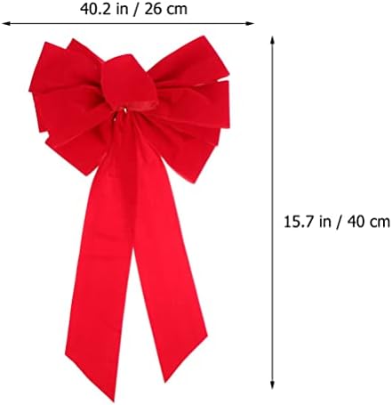 10 kom. Veliki božićni luk crveni lint luk knot božićni kros Viseći ukras Xmas Holiday party dekor DIY