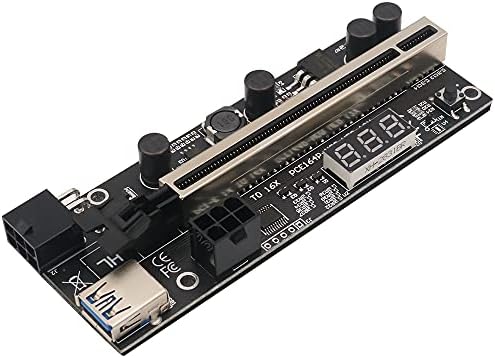 PCIe Riser 1x do 16x grafički ekstenzije sa senzorom temperature za Bitcoin GPU rudarsko podignuto pokretač
