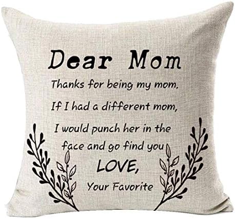Andreanie Najbolji pokloni za mamu hvala što si moja mama pamučna posteljina bacač jastučni jastuk CASSOW