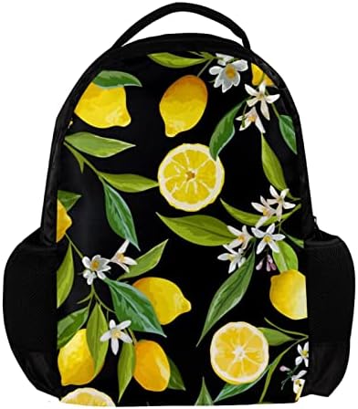 VBFOFBV ruksak za laptop, elegantan putni ruksak casual pasiva za rame za muškarce, cvijeće limun
