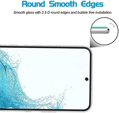 XunyLyee 3-pakovanje, Zaštita ekrana za Samsung Galaxy S22 , kaljeno staklo bez mjehurića za Galaxy S22 5G