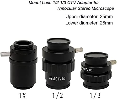 Komplet opreme za mikroskop za odrasle TV1 / 2 1/3 0,3 X 0,5 X 0,35 x Trinokularni Stereo mikroskop podesivi