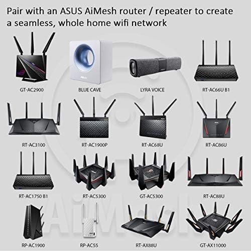 ASUS AC1900 WiFi Gaming Router - Dual Band Gigabit Wireless Internet Router, kockanje & Streaming,