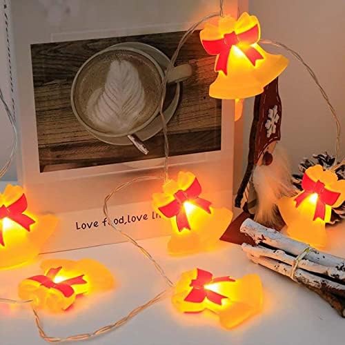 20 Light Bell Shape string Lamp LED baterija Powered Fairy Tale Lamp Božić tema ukras je pogodan za zatvoreni