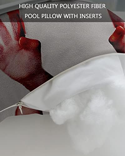 Arttikke Bazen i jastuk za plažu Halloween zastrašuju krvavi ručni jastuk Jastuk ukrasni jastuk