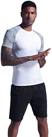 2023 Nove muške košulje za vježbanje suho fit wicking kratki rukav mrežice za atletičke t majice