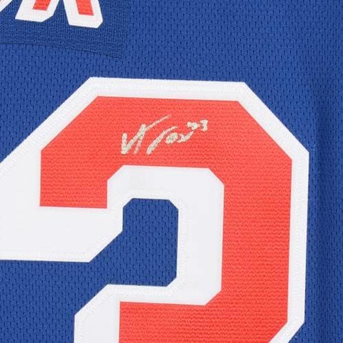 Adam Fox New York Rangers Autographing Blue Fanatics Breakway Jersey - autogramirani NHL dresovi