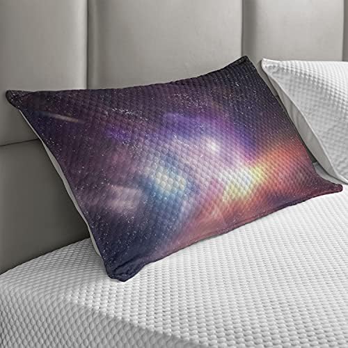 Ambesonne Galaxy Quilted jastuk, vanjski svemirski zvijezde Sky Dreamy Cosmos Universe Nebula