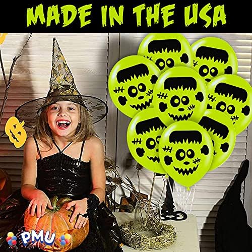 PMU Halloween Smeh lica baloni - mali baloni za lateks za Halloween tematske zabave, trikovni ili zabava