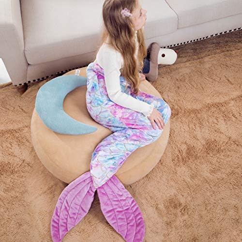 Sirena pokrivač za djevojčice, sve sezone sirena repovi za spavanje multikolor plišano mekano premium