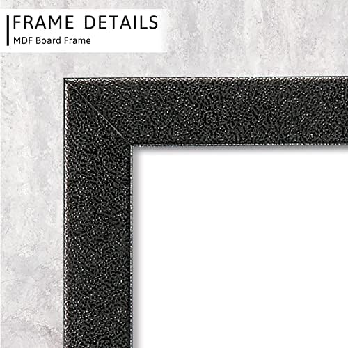4x6 okvir za slike, crni kompozitni foto okvir sa staklom Perspex-a za vertikalni ili horizontalni zidni prikaz
