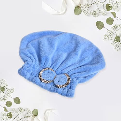Npkgvia Jednostavan luk krupan baršun tekstilna mikrovlakana za glavu mikrovlakana Brza suha kapa za kosu zamotavanje